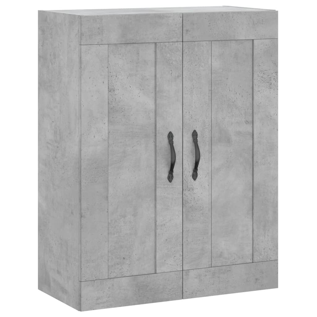 Wandkast 69,5x34x90 cm bewerkt hout betongrijs is nu te koop bij PeponiXL, paradijselijk wonen!