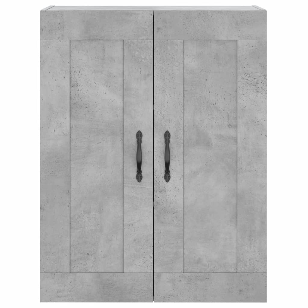 Wandkast 69,5x34x90 cm bewerkt hout betongrijs is nu te koop bij PeponiXL, paradijselijk wonen!