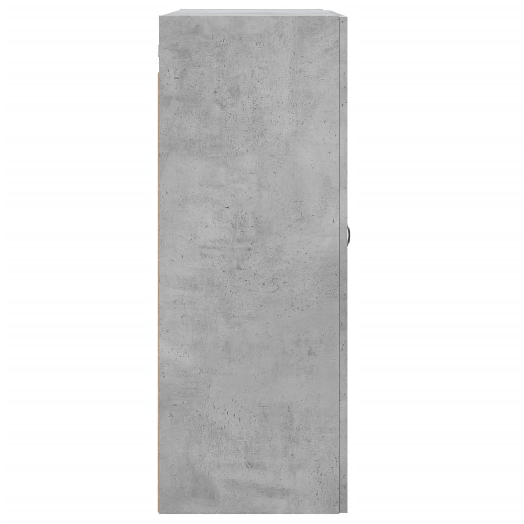 Wandkast 69,5x34x90 cm bewerkt hout betongrijs is nu te koop bij PeponiXL, paradijselijk wonen!
