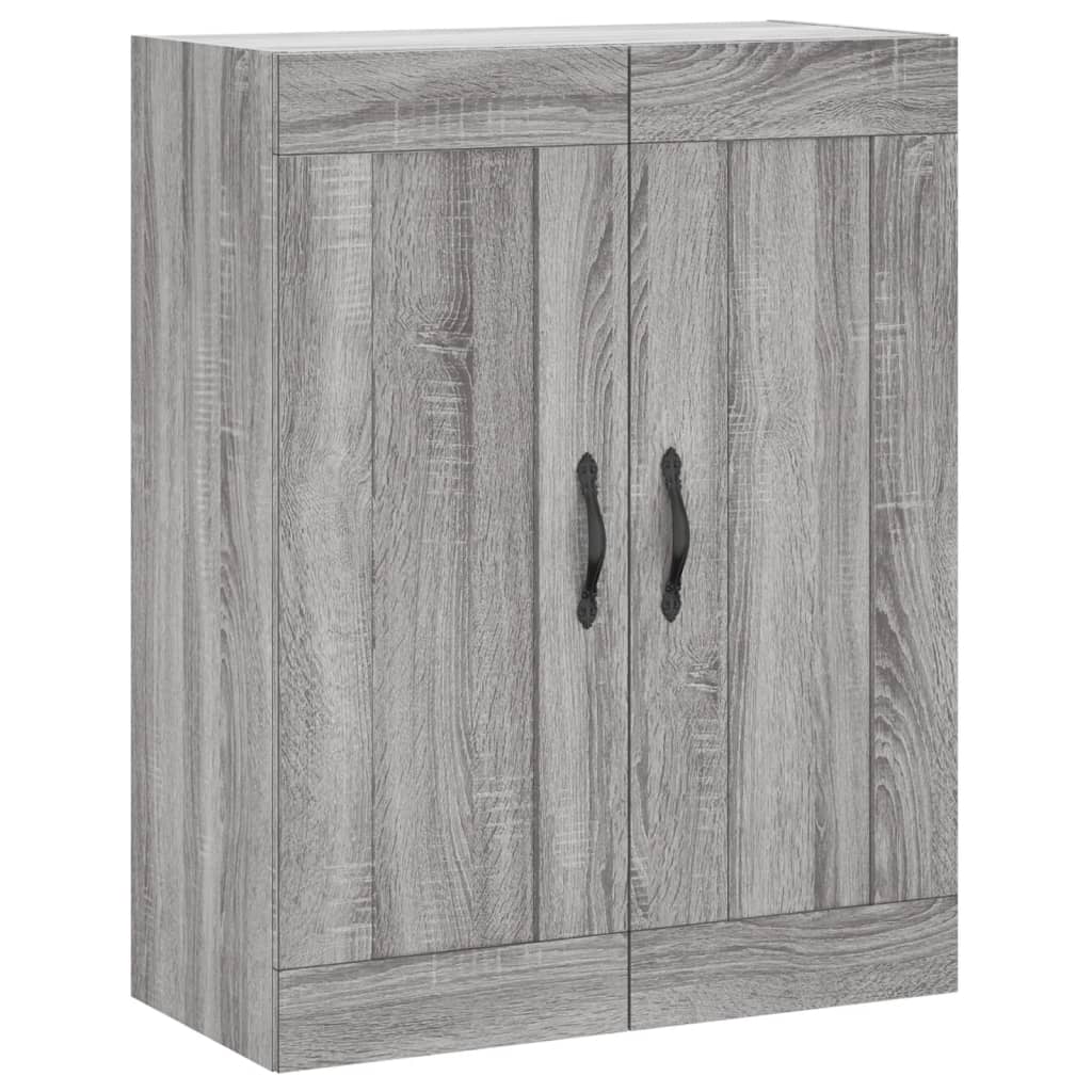 Wandkast 69,5x34x90 cm bewerkt hout grijs sonoma eikenkleurig is nu te koop bij PeponiXL, paradijselijk wonen!