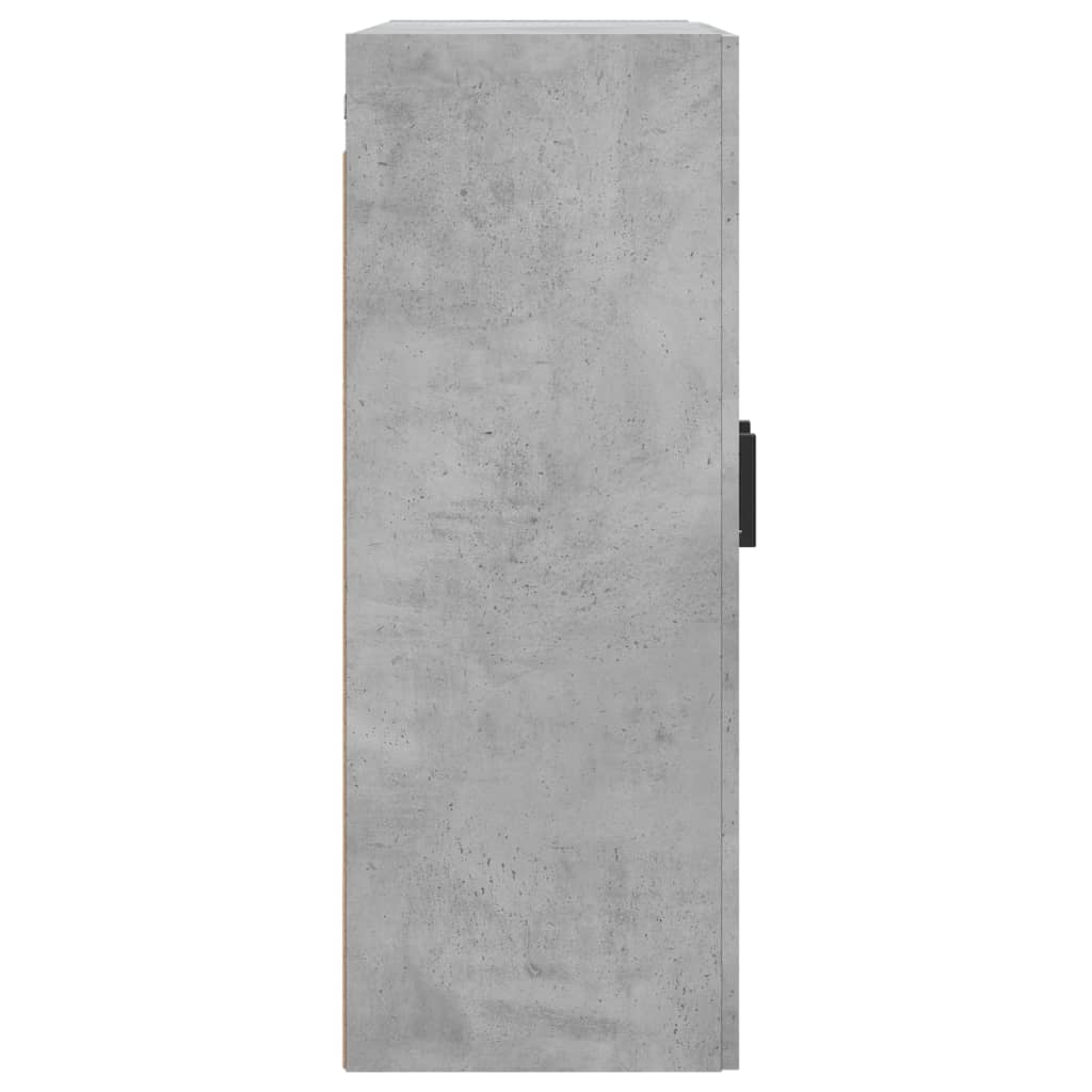 Wandkast 69,5x34x90 cm bewerkt hout betongrijs is nu te koop bij PeponiXL, paradijselijk wonen!