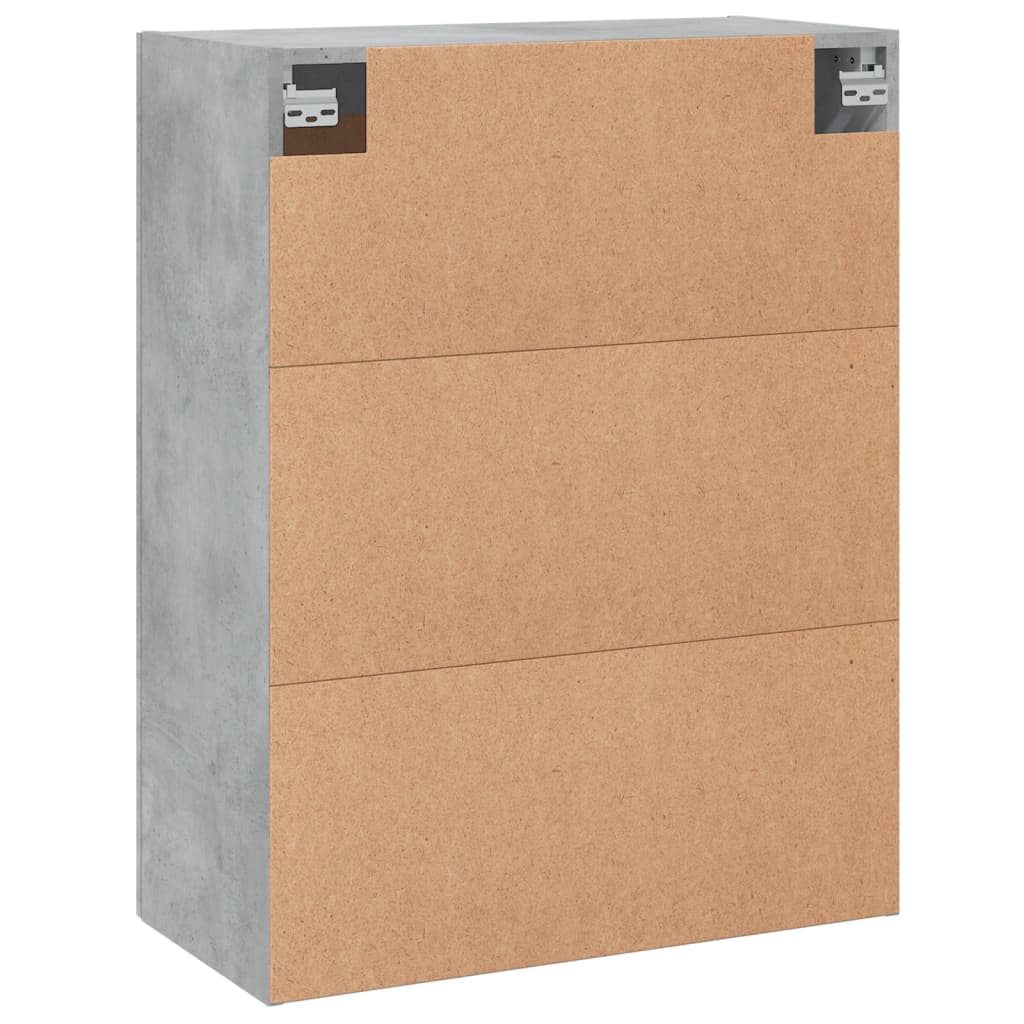Wandkast 69,5x34x90 cm bewerkt hout betongrijs is nu te koop bij PeponiXL, paradijselijk wonen!