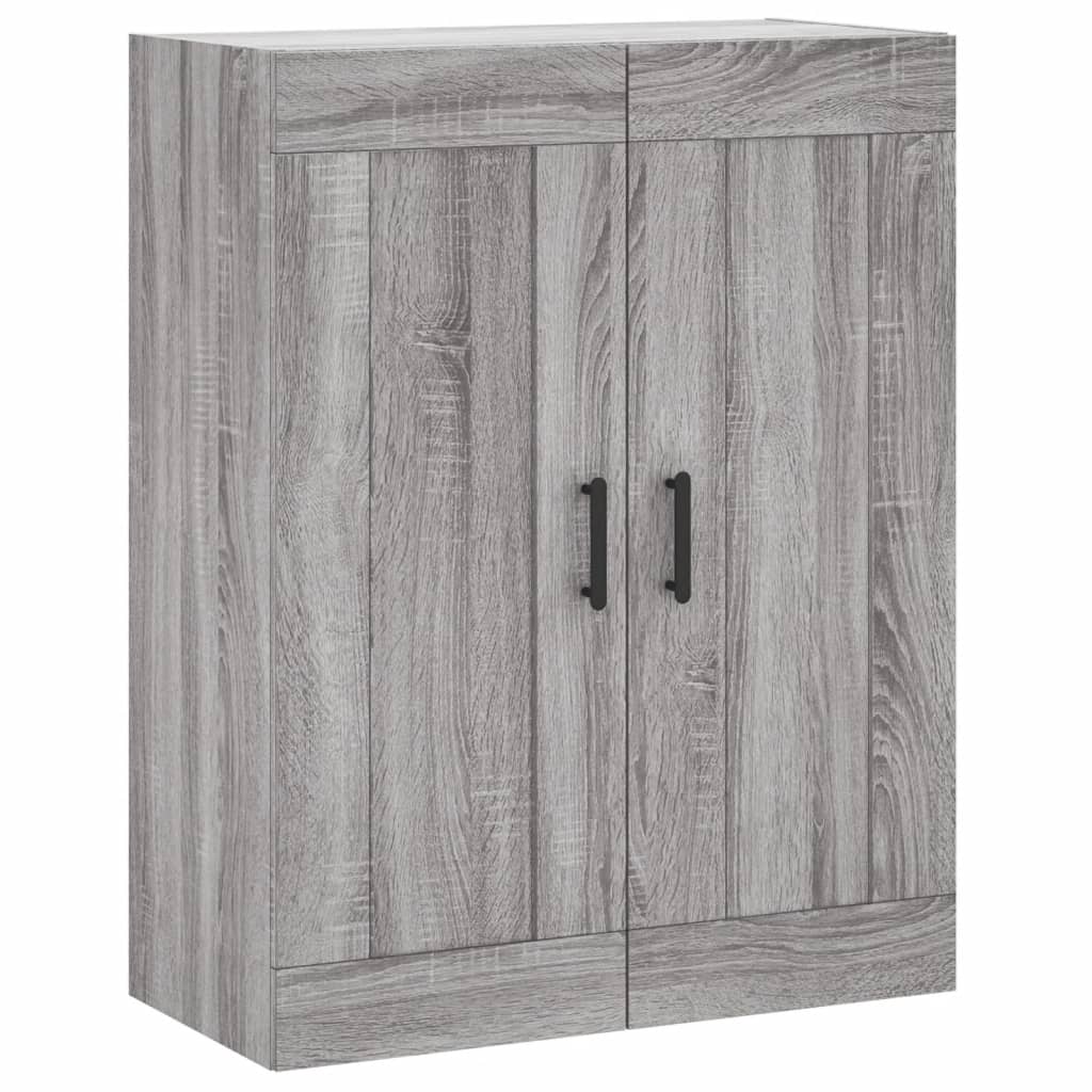 Wandkast 69,5x34x90 cm bewerkt hout grijs sonoma eikenkleurig is nu te koop bij PeponiXL, paradijselijk wonen!