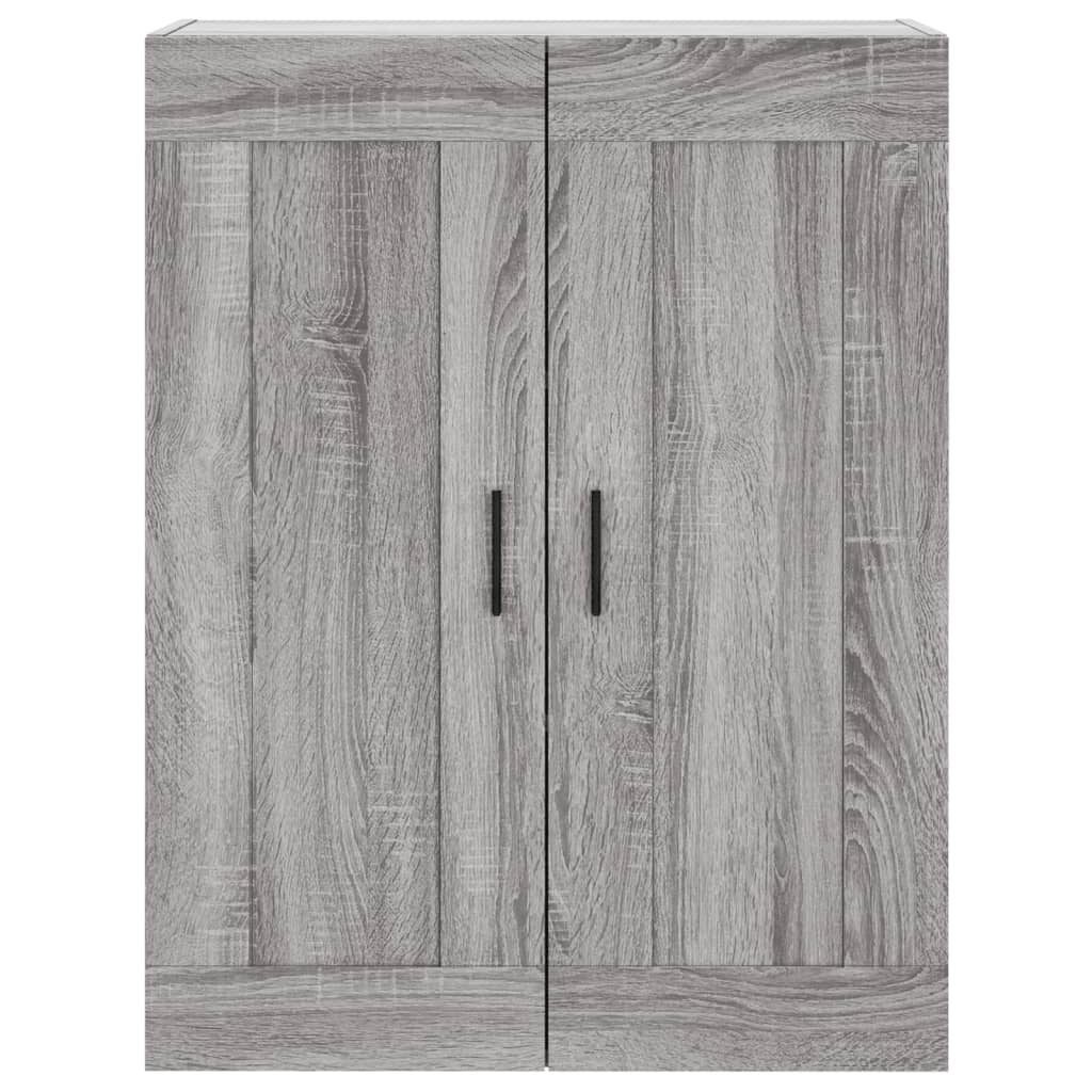 Wandkast 69,5x34x90 cm bewerkt hout grijs sonoma eikenkleurig is nu te koop bij PeponiXL, paradijselijk wonen!