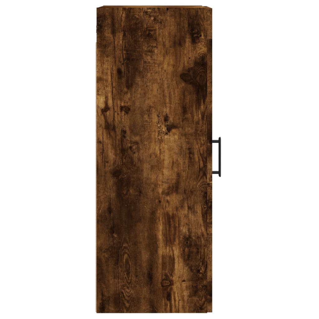 Wandkast 34,5x34x90 cm bewerkt hout gerookt eikenkleurig is nu te koop bij PeponiXL, paradijselijk wonen!