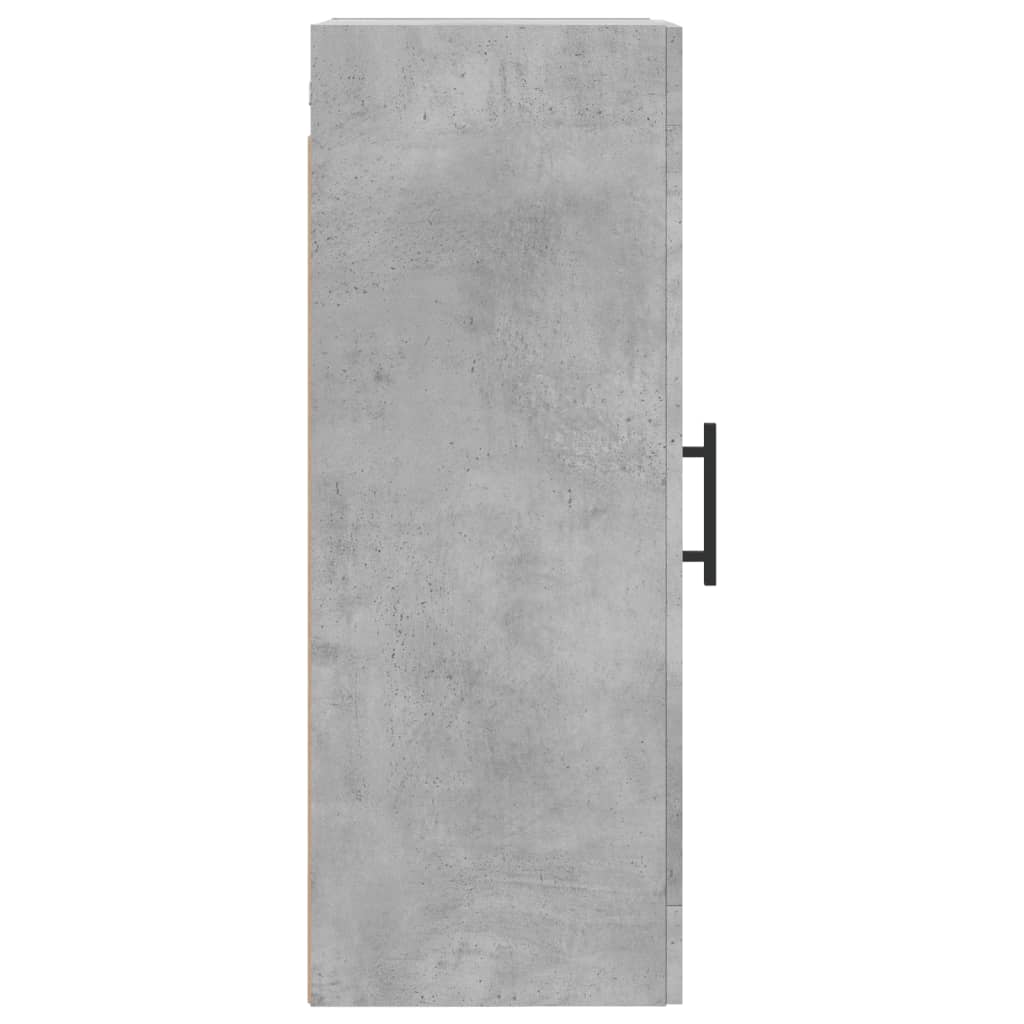 Wandkast 34,5x34x90 cm bewerkt hout betongrijs is nu te koop bij PeponiXL, paradijselijk wonen!