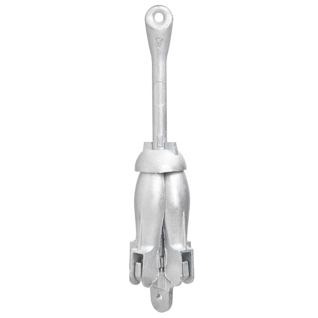 Anker met touw inklapbaar 3,2 kg smeedijzer zilverkleurig is nu te koop bij PeponiXL, paradijselijk wonen!