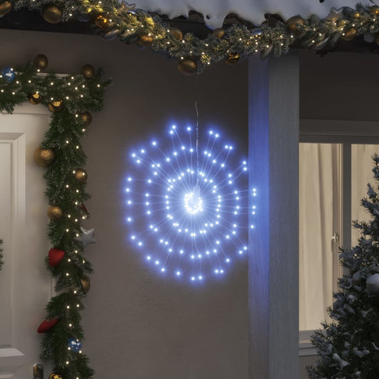 Kerstverlichting vuurwerk 2 st 140 koudwitte LED's 17 cm is nu te koop bij PeponiXL, paradijselijk wonen!