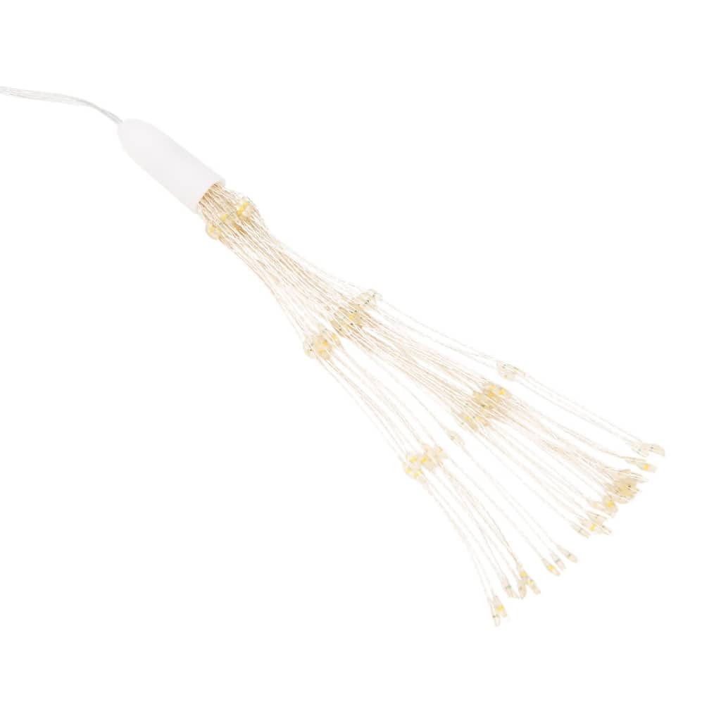 Kerstverlichting vuurwerk 8 st 140 koudwitte LED's 17 cm is nu te koop bij PeponiXL, paradijselijk wonen!