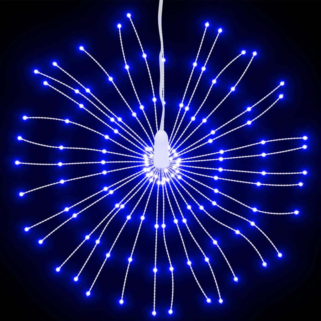 Kerstverlichting vuurwerk 2 st 140 blauwe LED's 17 cm is nu te koop bij PeponiXL, paradijselijk wonen!