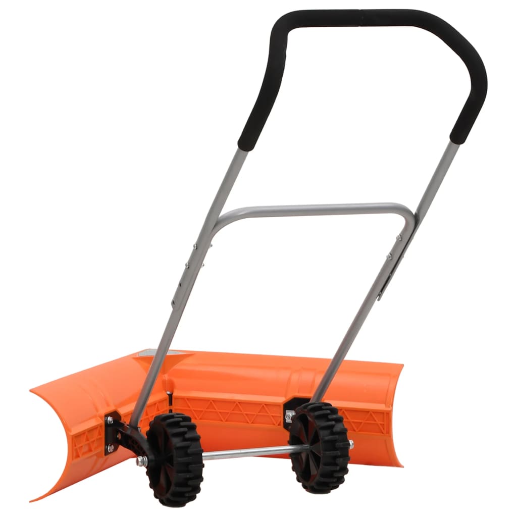 Sneeuwschep dubbelhoekig met uitschuifbaar handvat staal oranje is nu te koop bij PeponiXL, paradijselijk wonen!