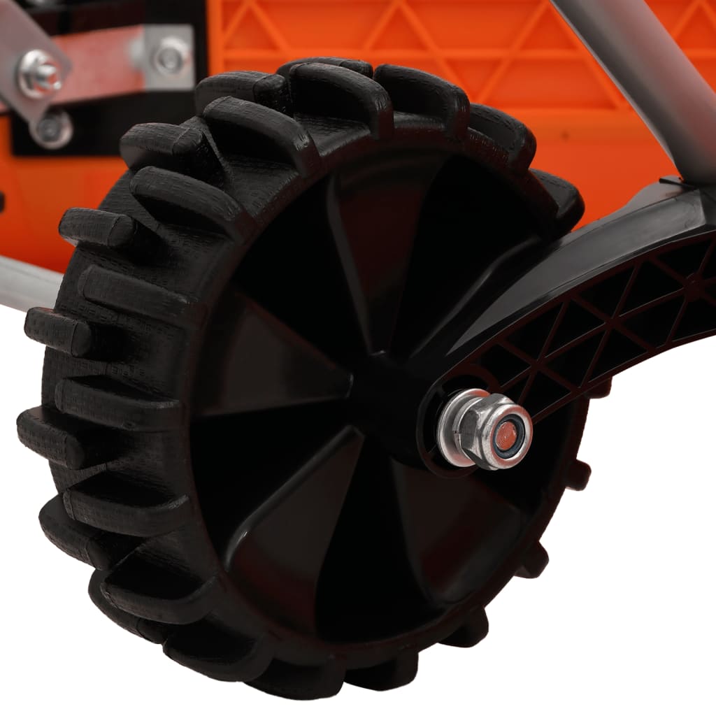 Sneeuwschep dubbelhoekig met uitschuifbaar handvat staal oranje is nu te koop bij PeponiXL, paradijselijk wonen!