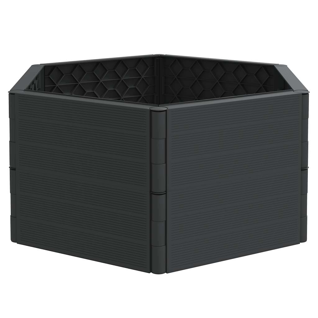 Plantenbakken 2 st PP antracietkleurig is nu te koop bij PeponiXL, paradijselijk wonen!