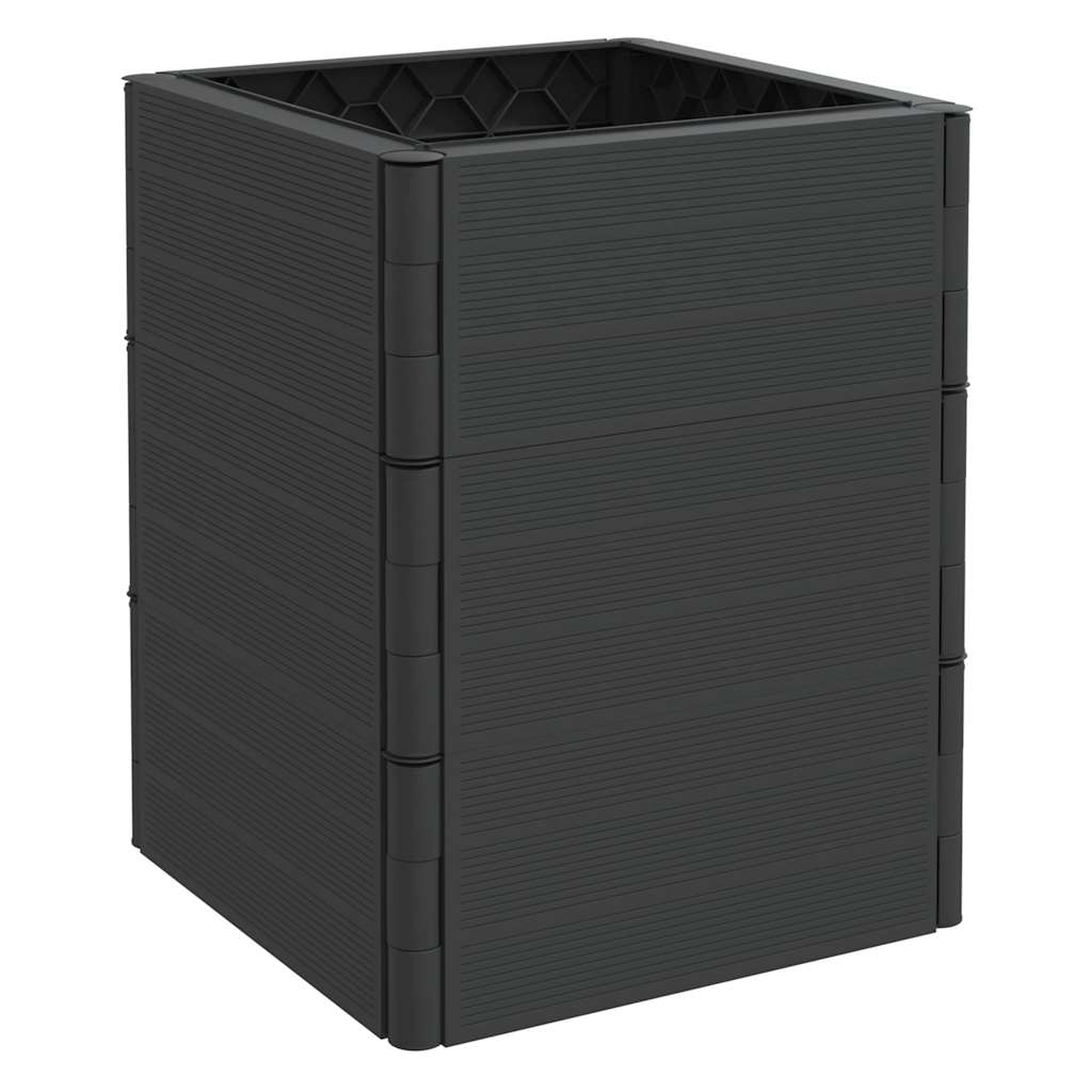 Plantenbakken 2 st PP antracietkleurig is nu te koop bij PeponiXL, paradijselijk wonen!