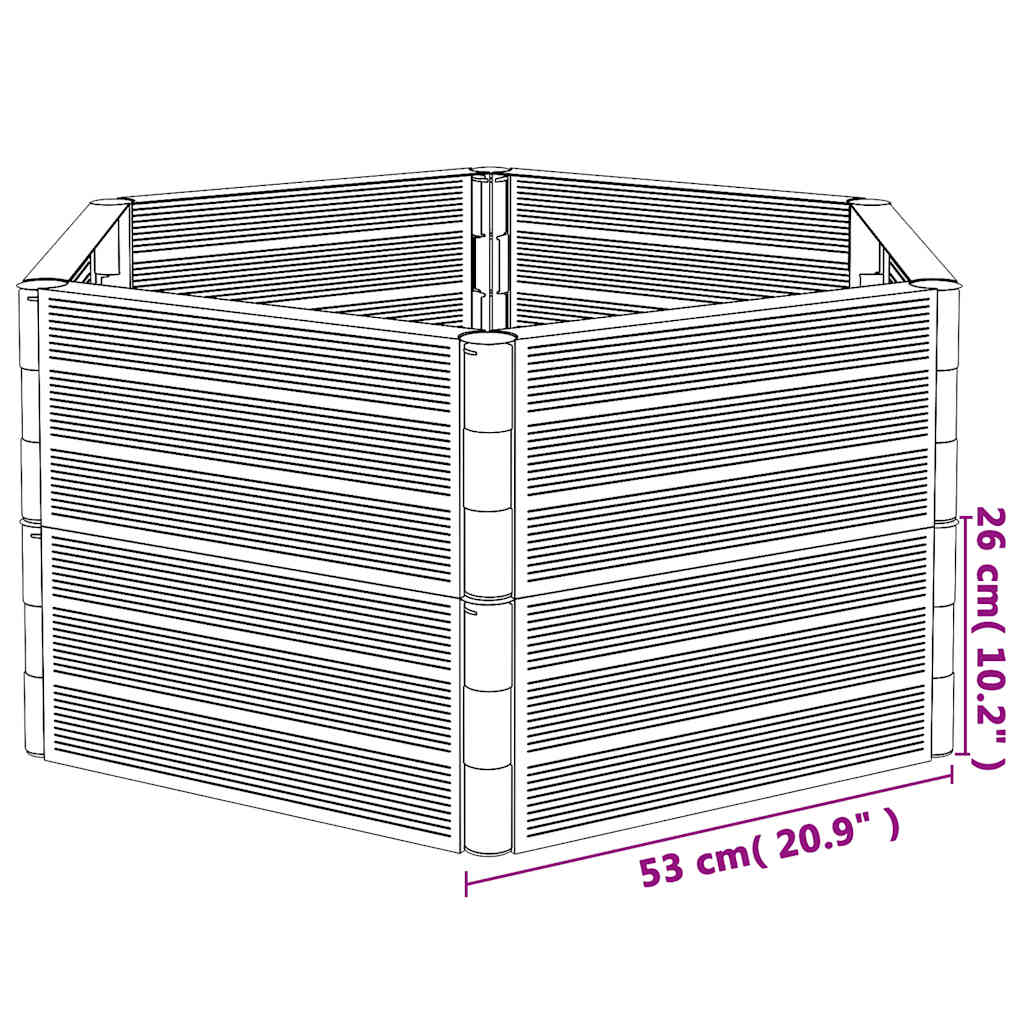 Plantenbakken 2 st PP antracietkleurig is nu te koop bij PeponiXL, paradijselijk wonen!