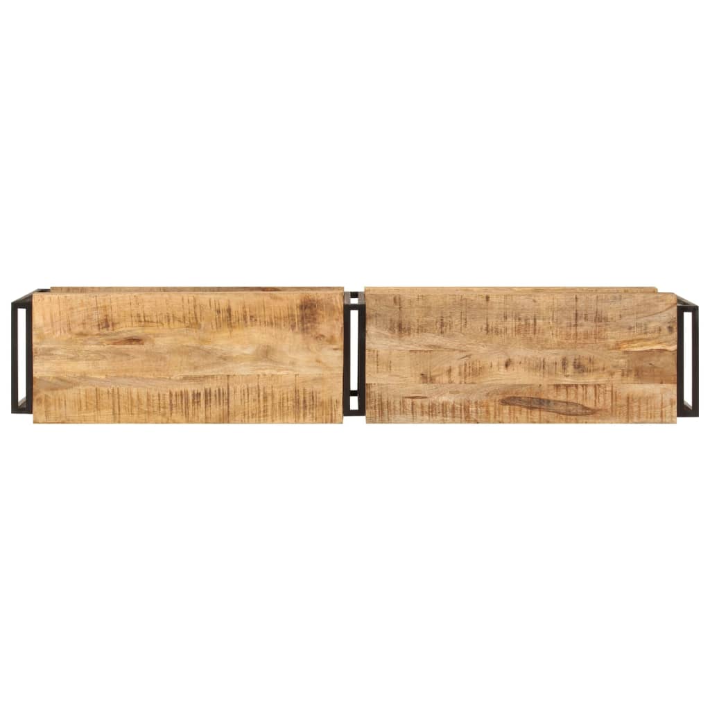Tv-meubel 160x30x40 cm massief mangohout is nu te koop bij PeponiXL, paradijselijk wonen!