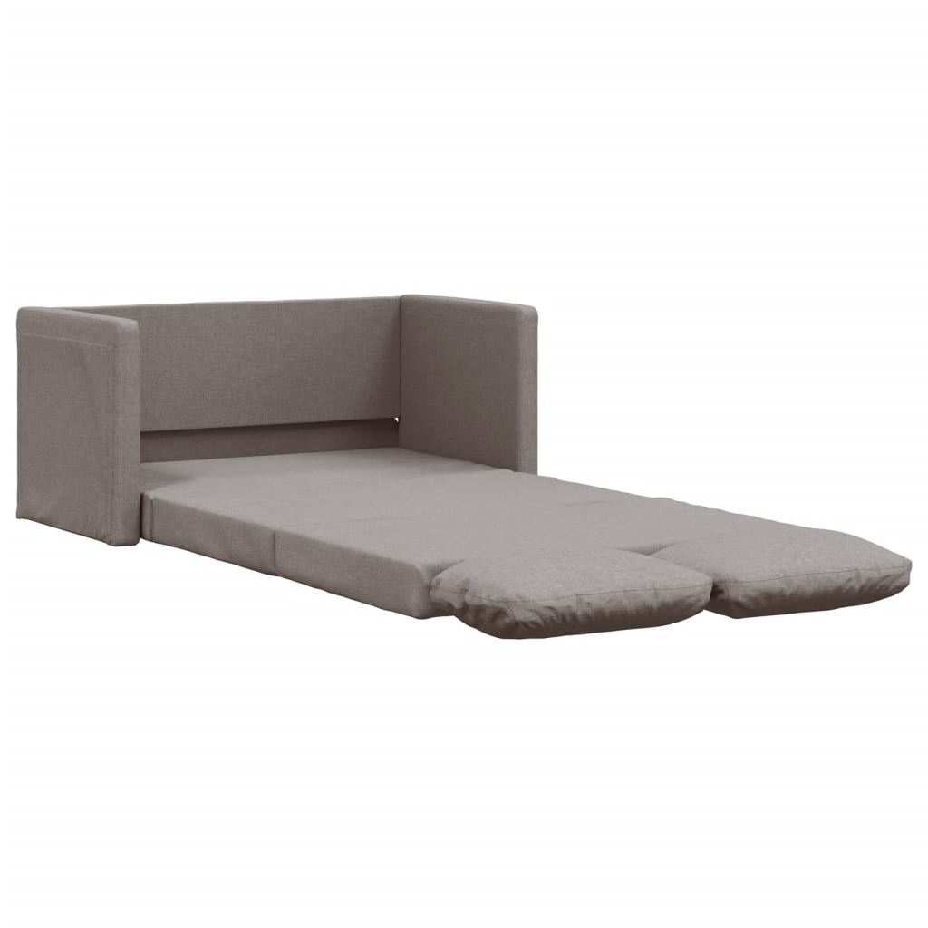 Slaapbank vloermodel 2-in-1 112x174x55 cm stof taupe is nu te koop bij PeponiXL, paradijselijk wonen!