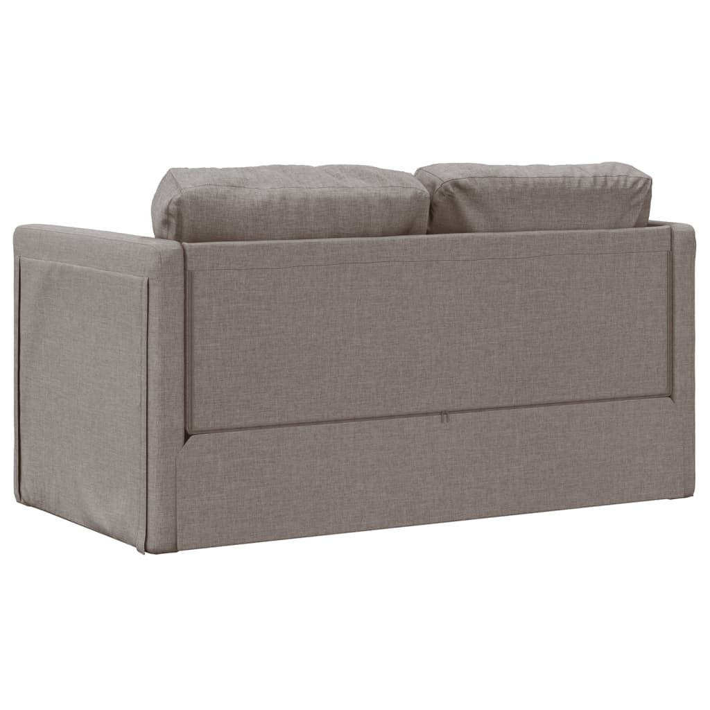 Slaapbank vloermodel 2-in-1 112x174x55 cm stof taupe is nu te koop bij PeponiXL, paradijselijk wonen!