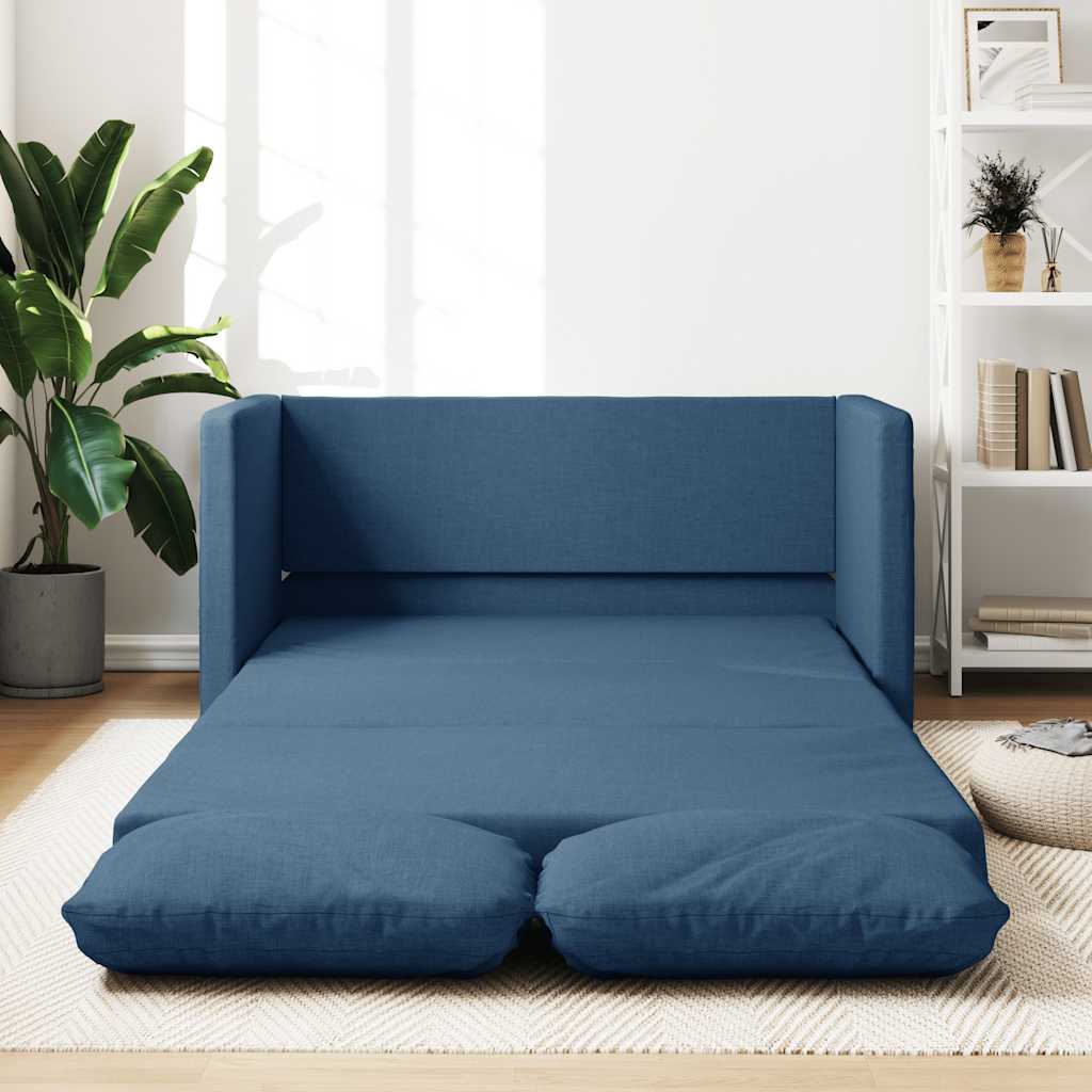 Slaapbank vloermodel 2-in-1 112x174x55 cm stof blauw is nu te koop bij PeponiXL, paradijselijk wonen!