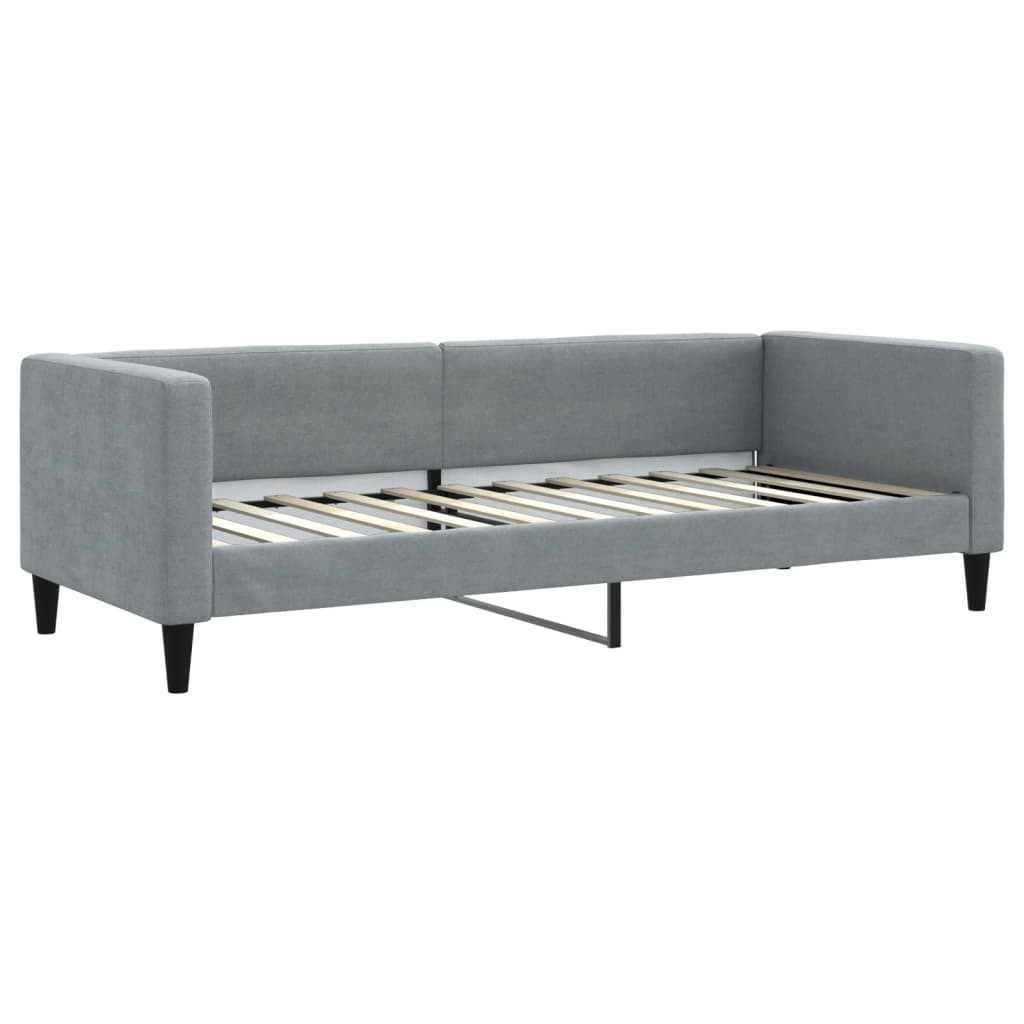 Slaapbank 80x200 cm stof lichtgrijs is nu te koop bij PeponiXL, paradijselijk wonen!