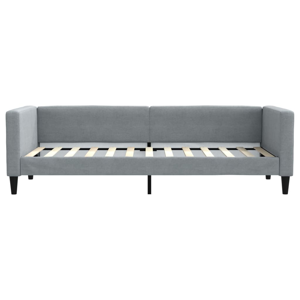 Slaapbank 80x200 cm stof lichtgrijs is nu te koop bij PeponiXL, paradijselijk wonen!