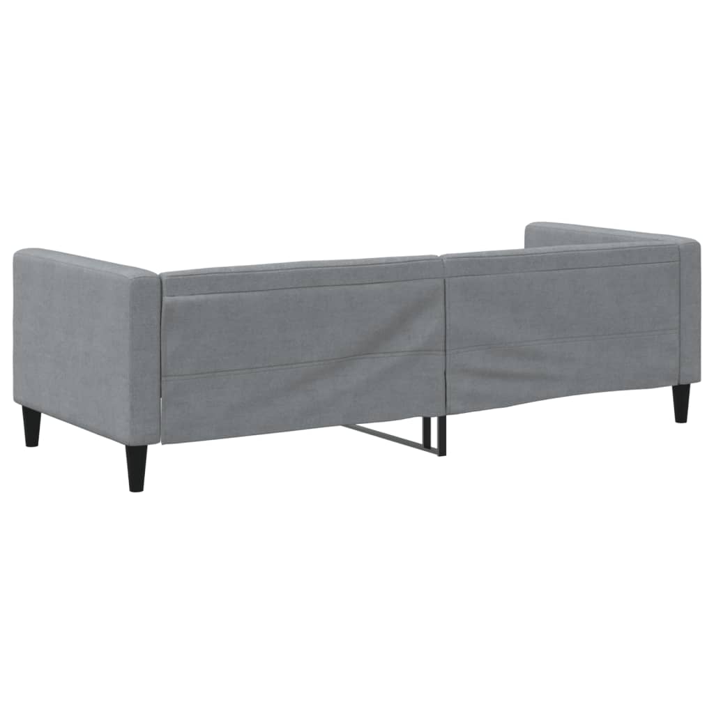Slaapbank 80x200 cm stof lichtgrijs is nu te koop bij PeponiXL, paradijselijk wonen!