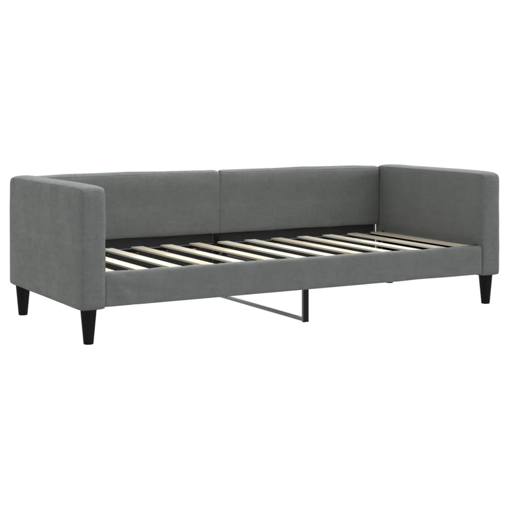 Slaapbank 80x200 cm stof donkergrijs is nu te koop bij PeponiXL, paradijselijk wonen!