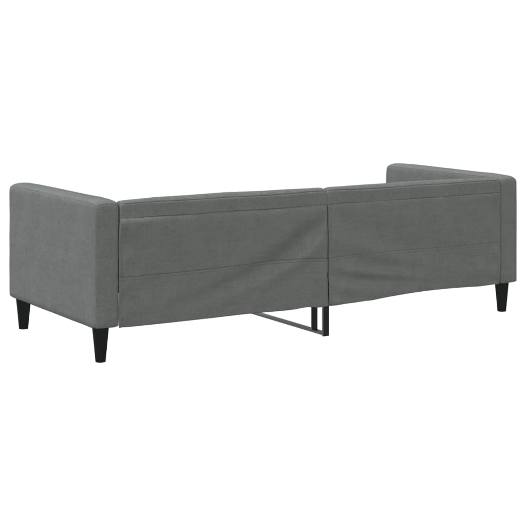 Slaapbank 80x200 cm stof donkergrijs is nu te koop bij PeponiXL, paradijselijk wonen!