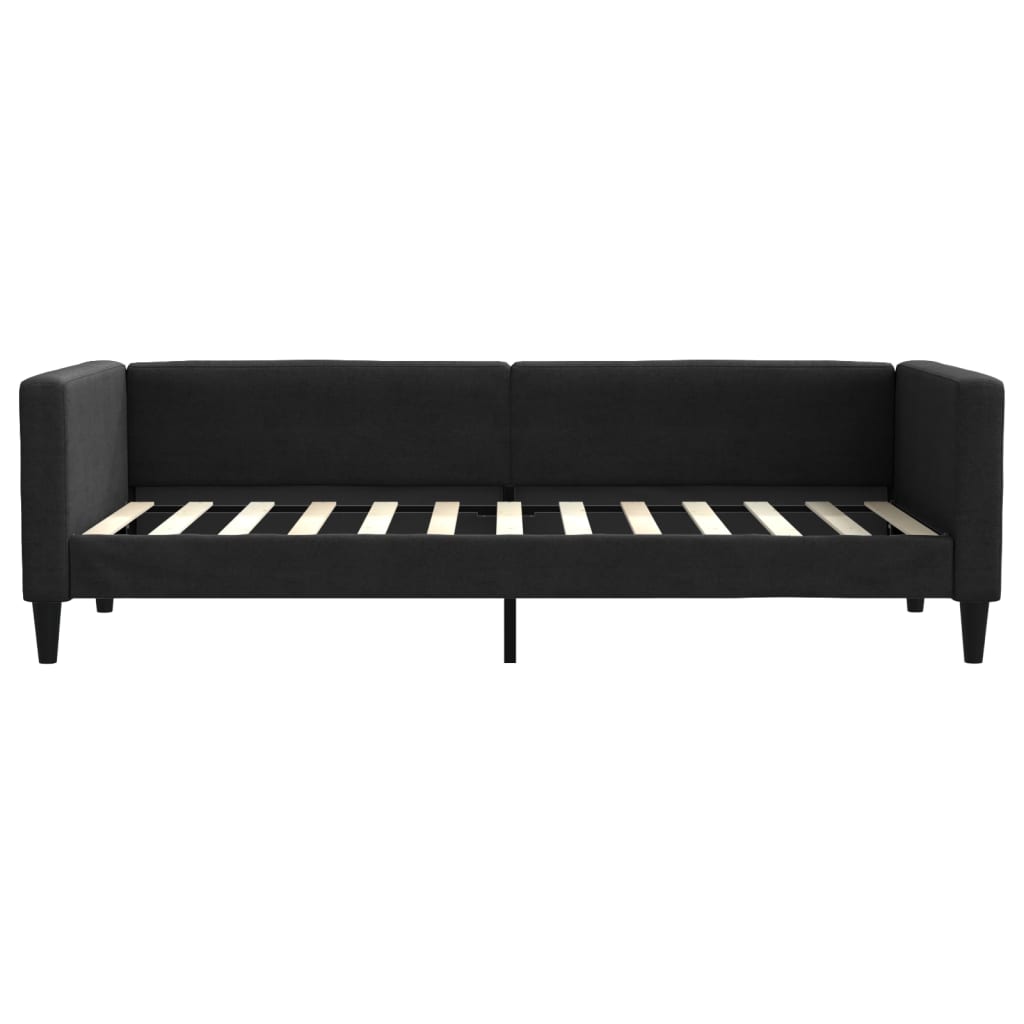 Slaapbank 80x200 cm stof zwart is nu te koop bij PeponiXL, paradijselijk wonen!