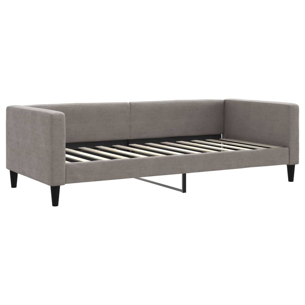 Slaapbank 90x200 cm stof taupe is nu te koop bij PeponiXL, paradijselijk wonen!