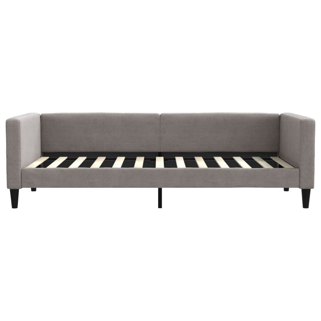 Slaapbank 90x200 cm stof taupe is nu te koop bij PeponiXL, paradijselijk wonen!