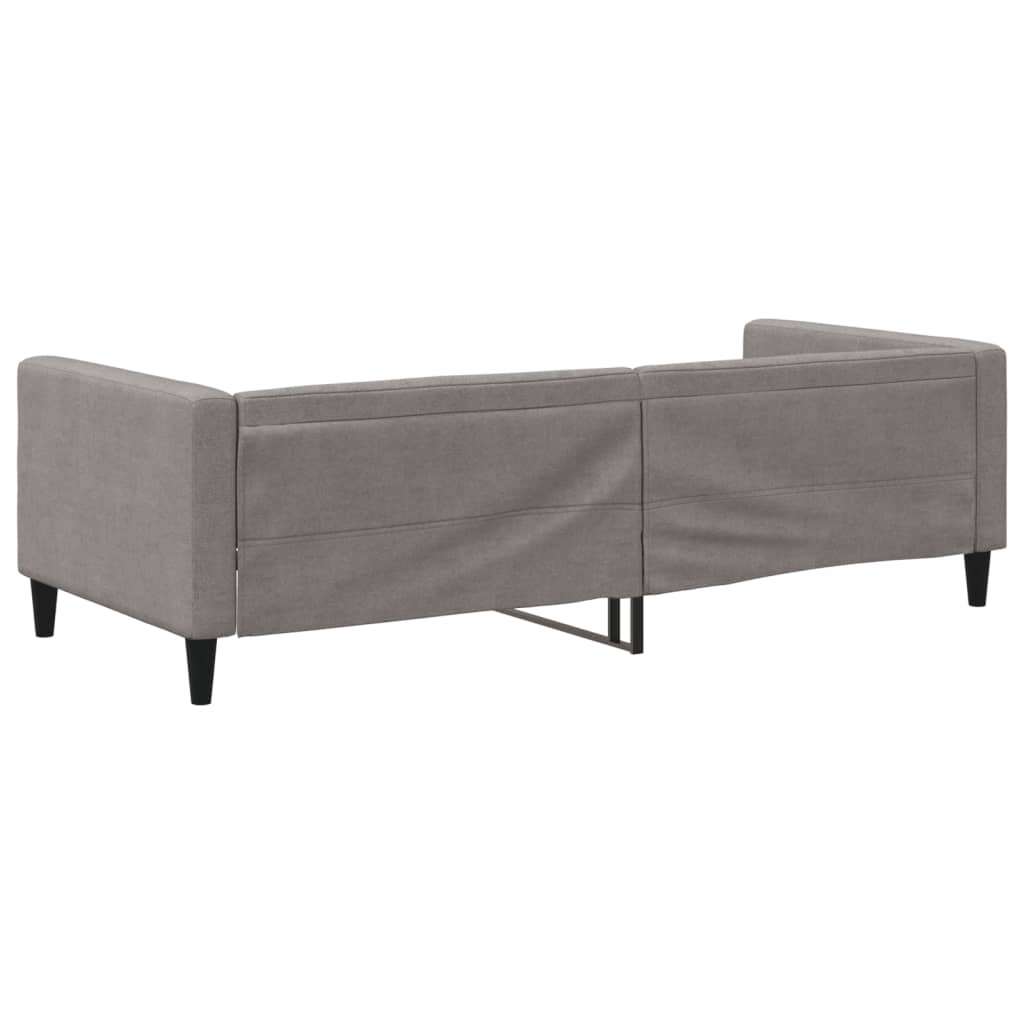 Slaapbank 90x200 cm stof taupe is nu te koop bij PeponiXL, paradijselijk wonen!