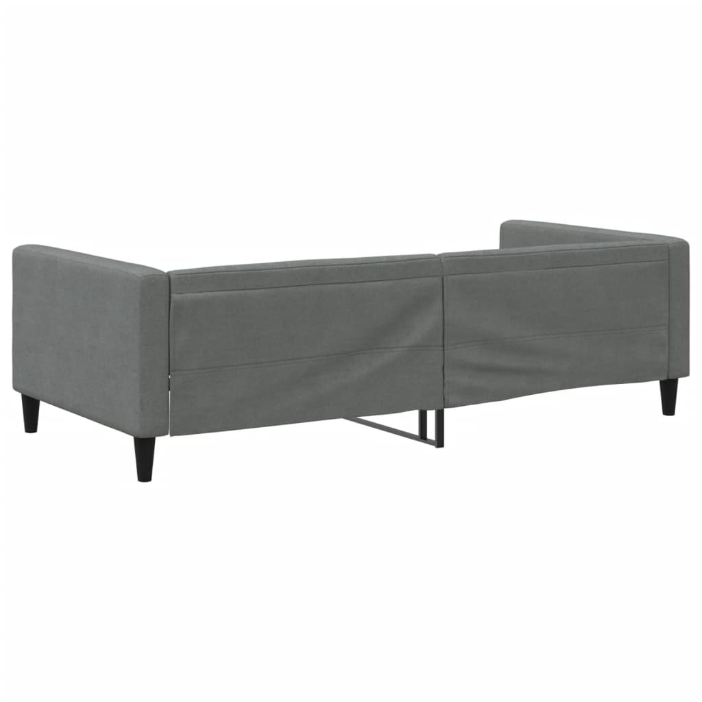 Slaapbank 100x200 cm stof donkergrijs is nu te koop bij PeponiXL, paradijselijk wonen!