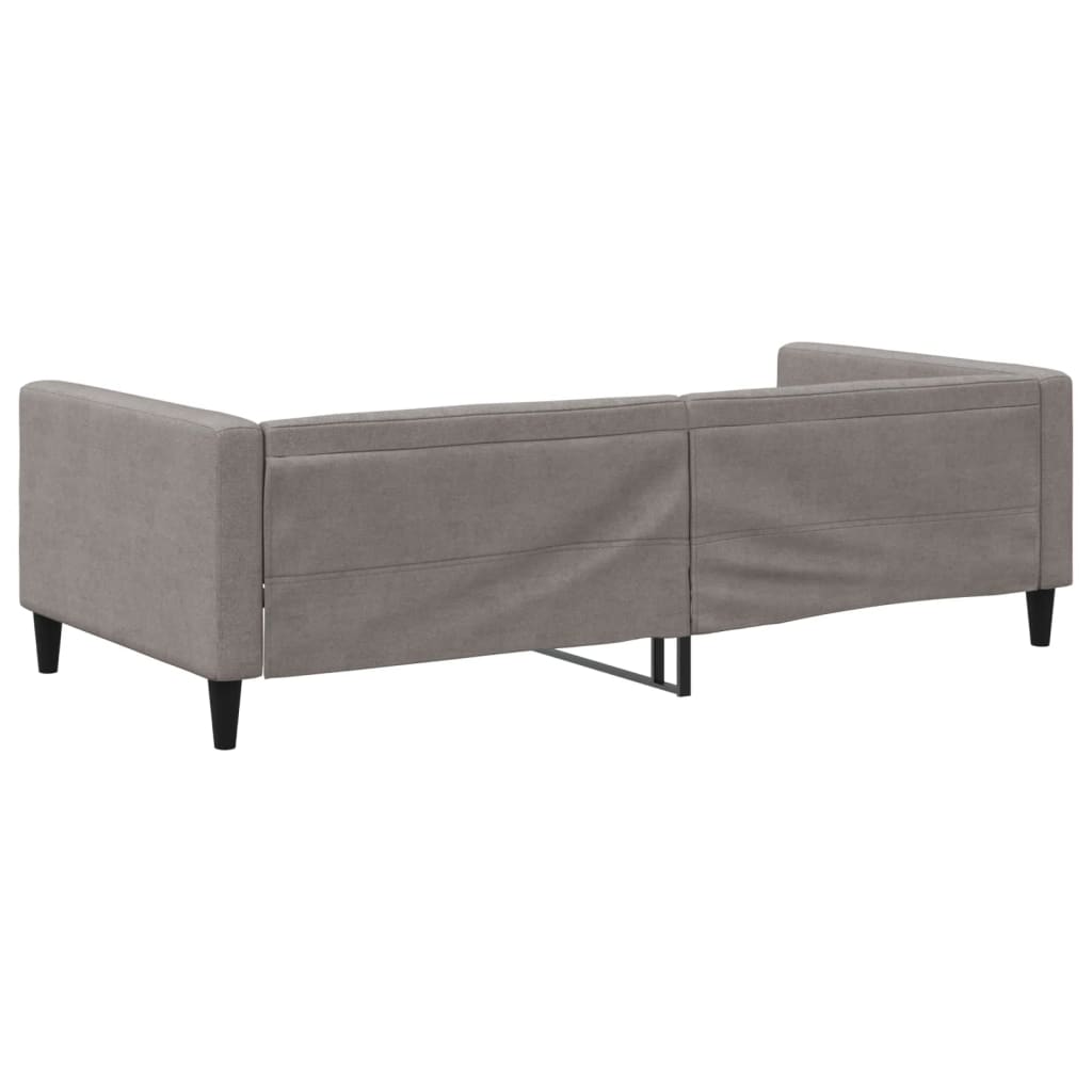 Slaapbank 100x200 cm stof taupe is nu te koop bij PeponiXL, paradijselijk wonen!