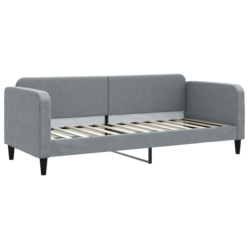 Slaapbank 80x200 cm stof lichtgrijs is nu te koop bij PeponiXL, paradijselijk wonen!