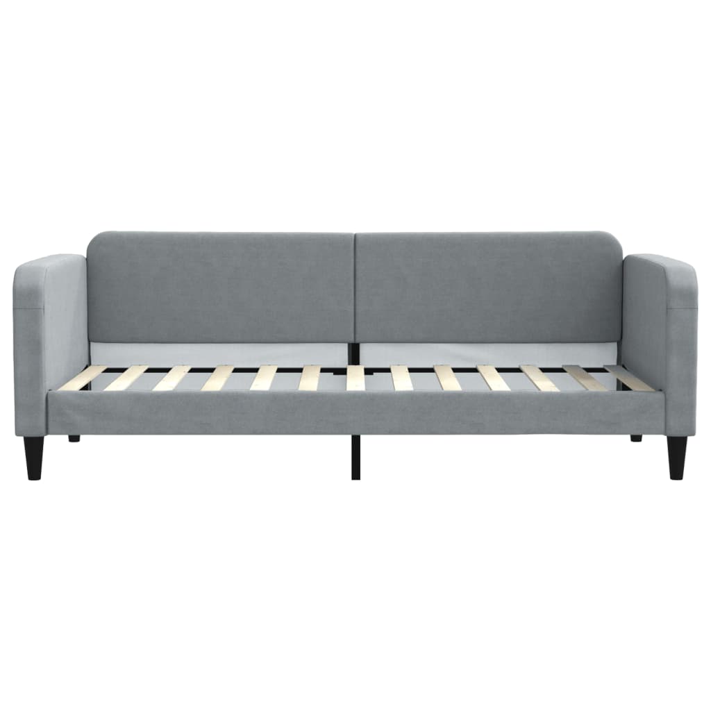 Slaapbank 80x200 cm stof lichtgrijs is nu te koop bij PeponiXL, paradijselijk wonen!