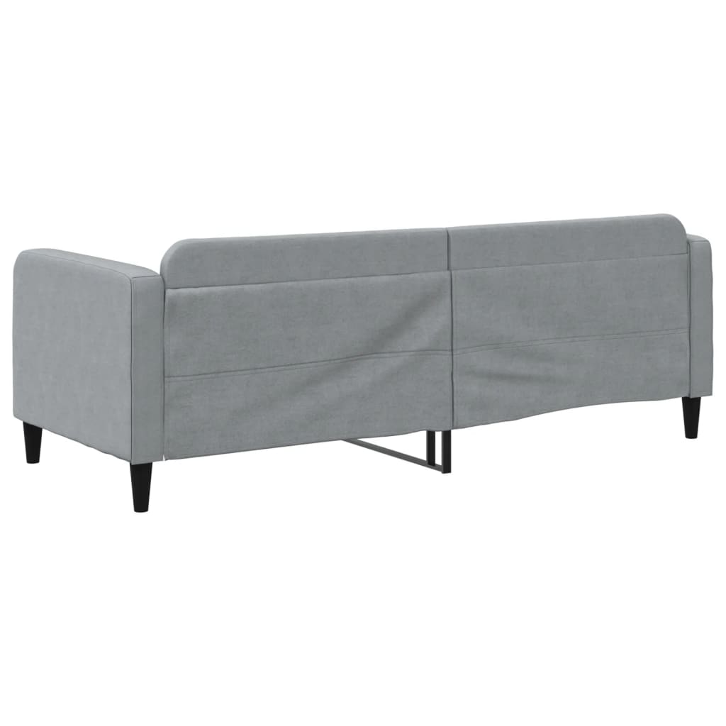 Slaapbank 80x200 cm stof lichtgrijs is nu te koop bij PeponiXL, paradijselijk wonen!