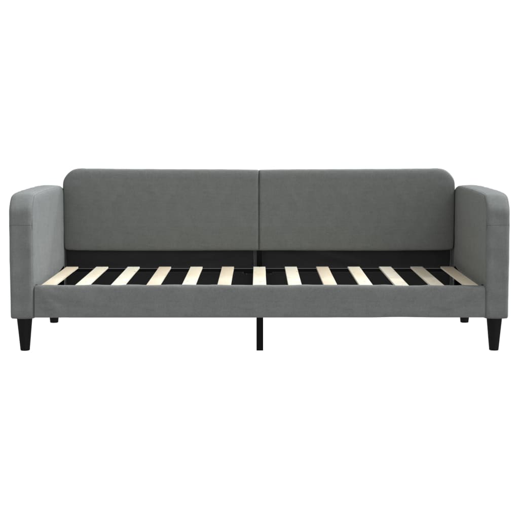 Slaapbank 80x200 cm stof donkergrijs is nu te koop bij PeponiXL, paradijselijk wonen!