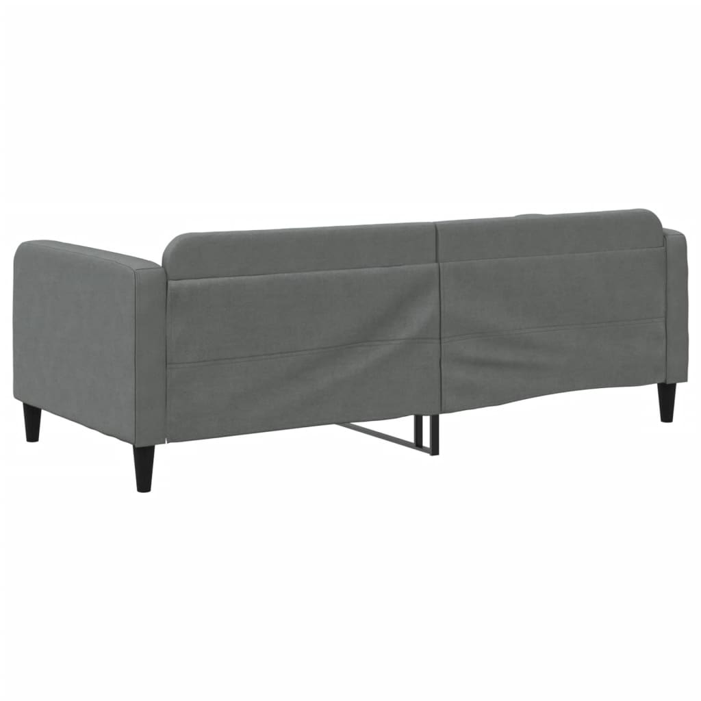 Slaapbank 90x200 cm stof donkergrijs is nu te koop bij PeponiXL, paradijselijk wonen!
