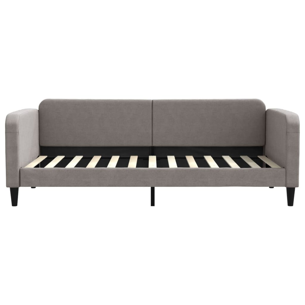 Slaapbank 90x200 cm stof taupe is nu te koop bij PeponiXL, paradijselijk wonen!