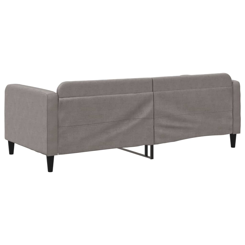 Slaapbank 90x200 cm stof taupe is nu te koop bij PeponiXL, paradijselijk wonen!
