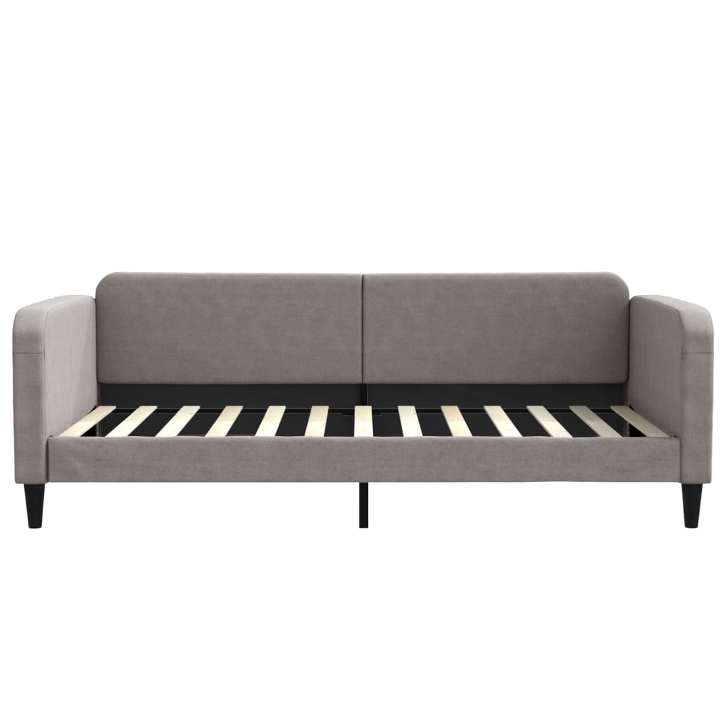 Slaapbank 100x200 cm stof taupe is nu te koop bij PeponiXL, paradijselijk wonen!