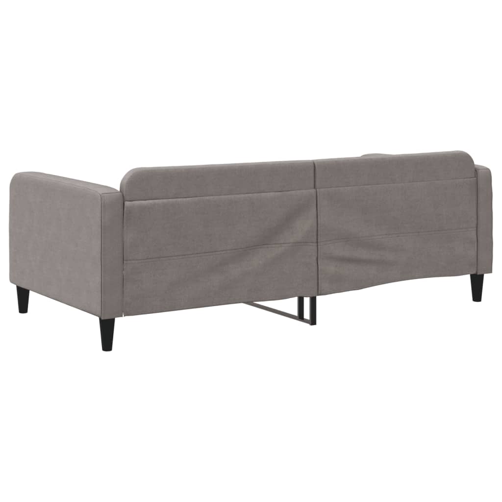 Slaapbank 100x200 cm stof taupe is nu te koop bij PeponiXL, paradijselijk wonen!