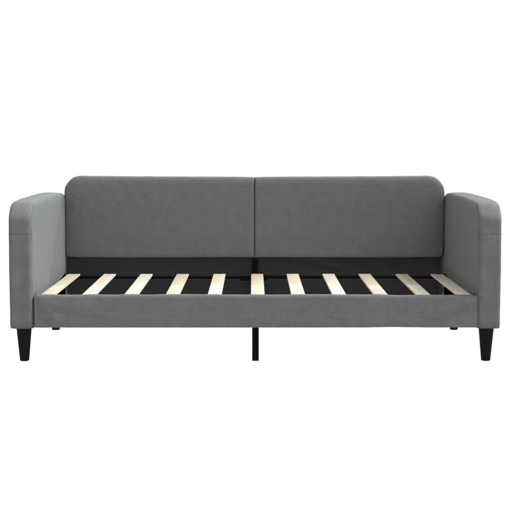 Slaapbank 90x190 cm stof donkergrijs is nu te koop bij PeponiXL, paradijselijk wonen!