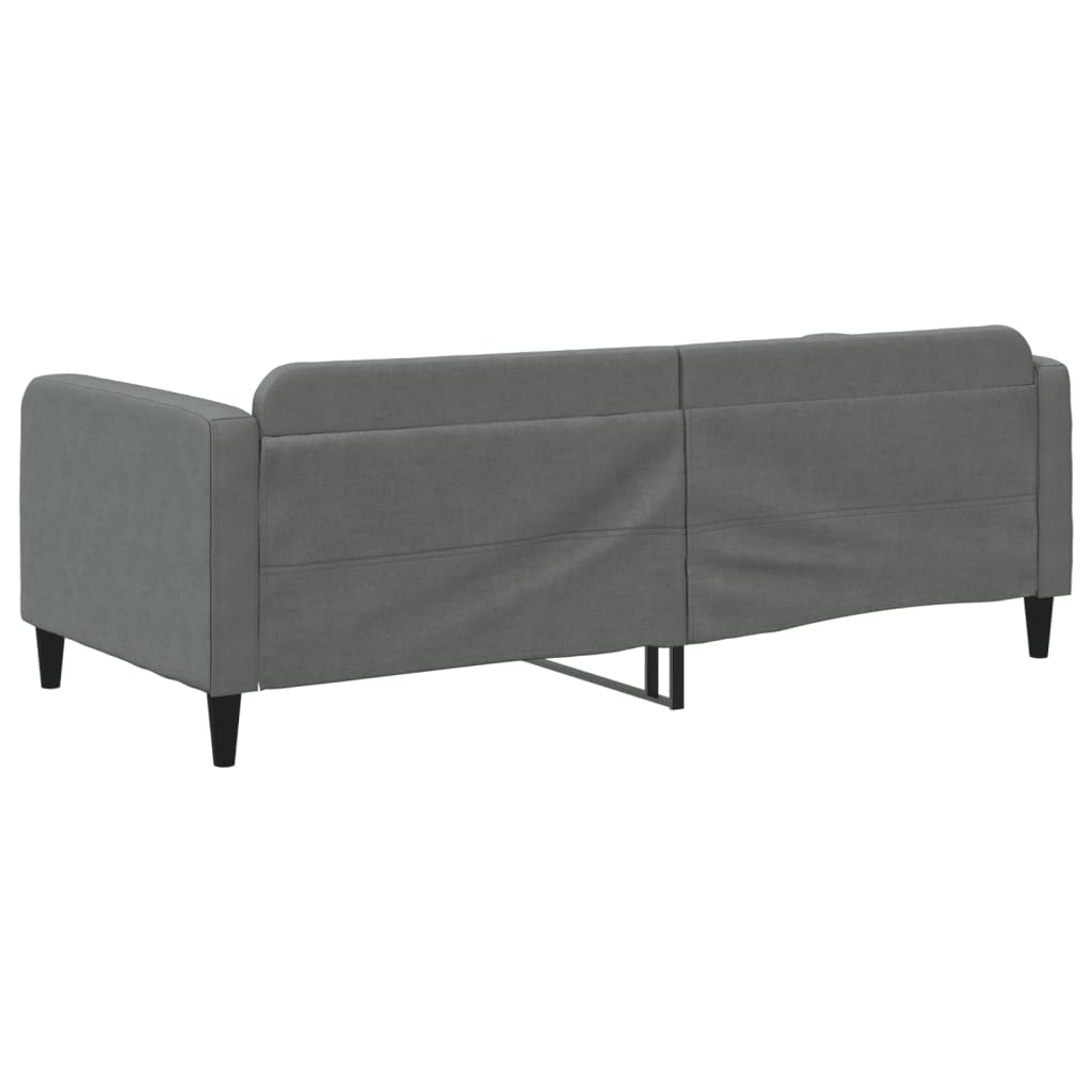 Slaapbank 90x190 cm stof donkergrijs is nu te koop bij PeponiXL, paradijselijk wonen!