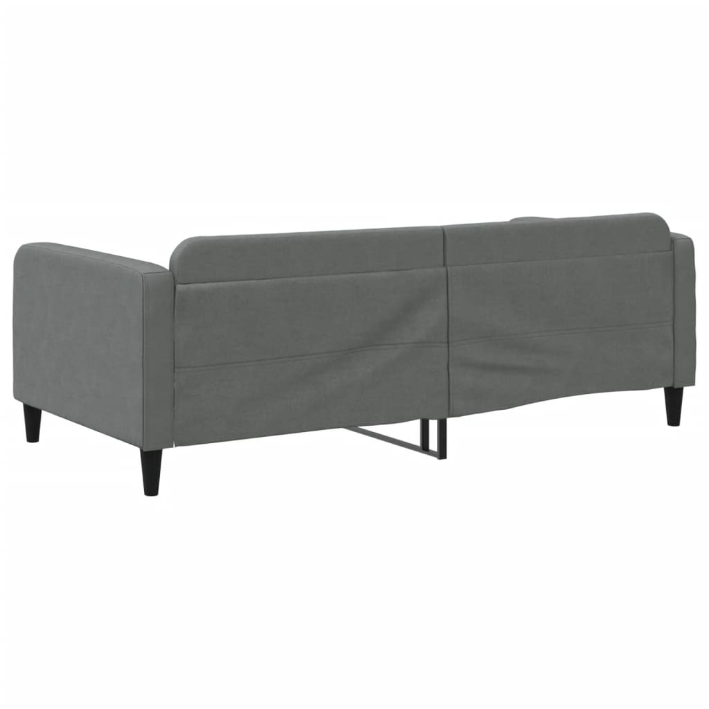 Slaapbank 100x190 cm stof donkergrijs is nu te koop bij PeponiXL, paradijselijk wonen!