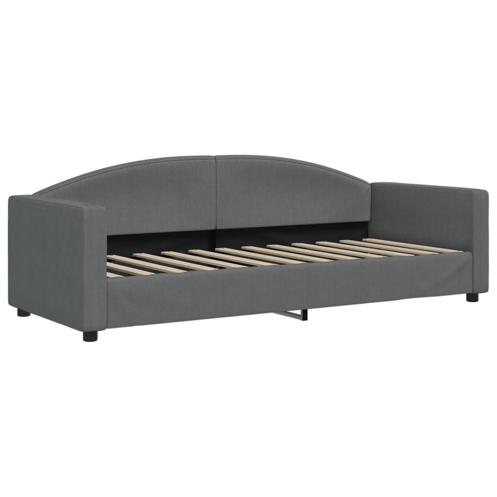 Slaapbank 80x200 cm stof donkergrijs is nu te koop bij PeponiXL, paradijselijk wonen!