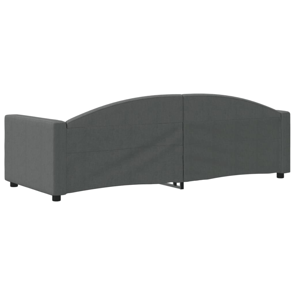 Slaapbank 80x200 cm stof donkergrijs is nu te koop bij PeponiXL, paradijselijk wonen!
