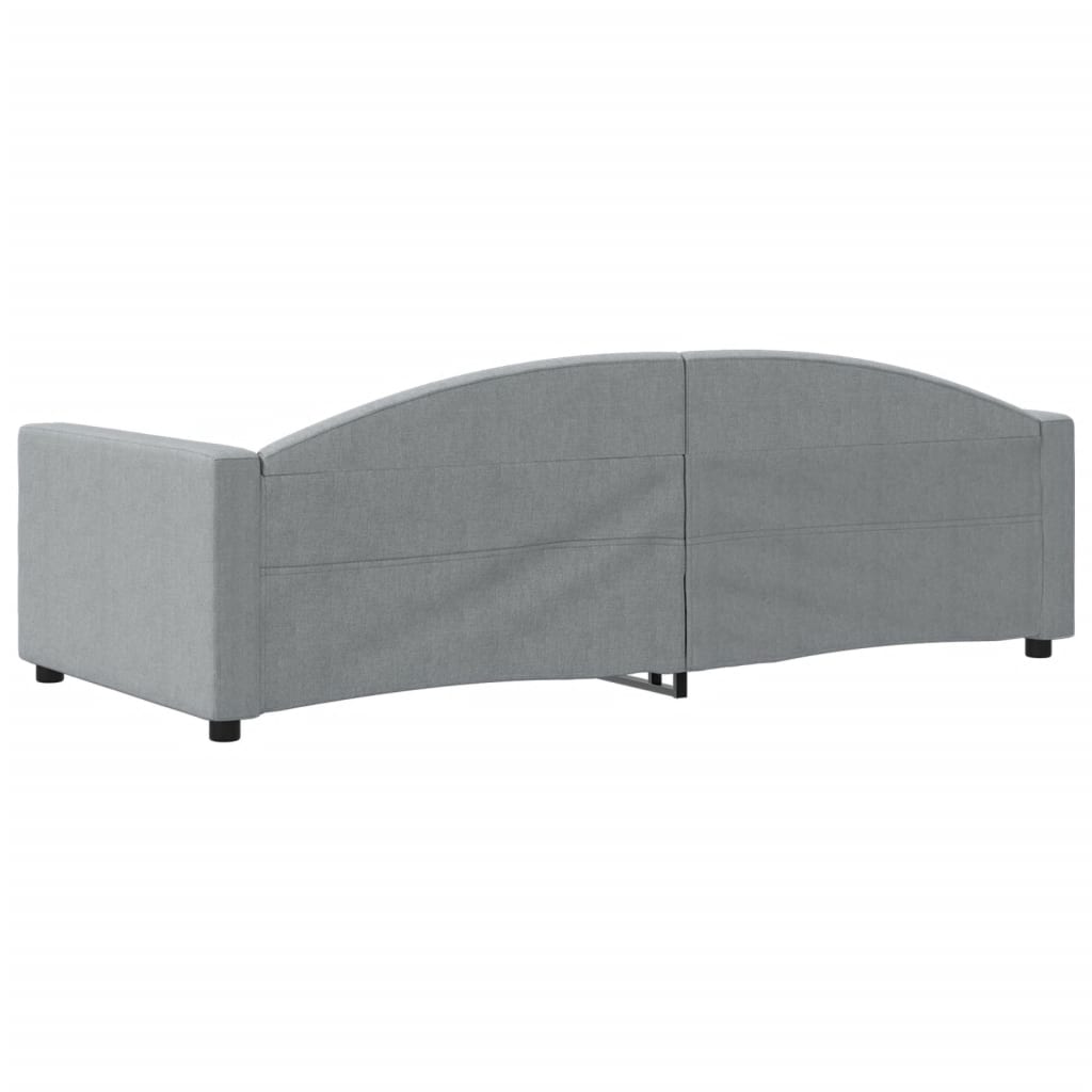 Slaapbank 90x200 cm stof lichtgrijs is nu te koop bij PeponiXL, paradijselijk wonen!