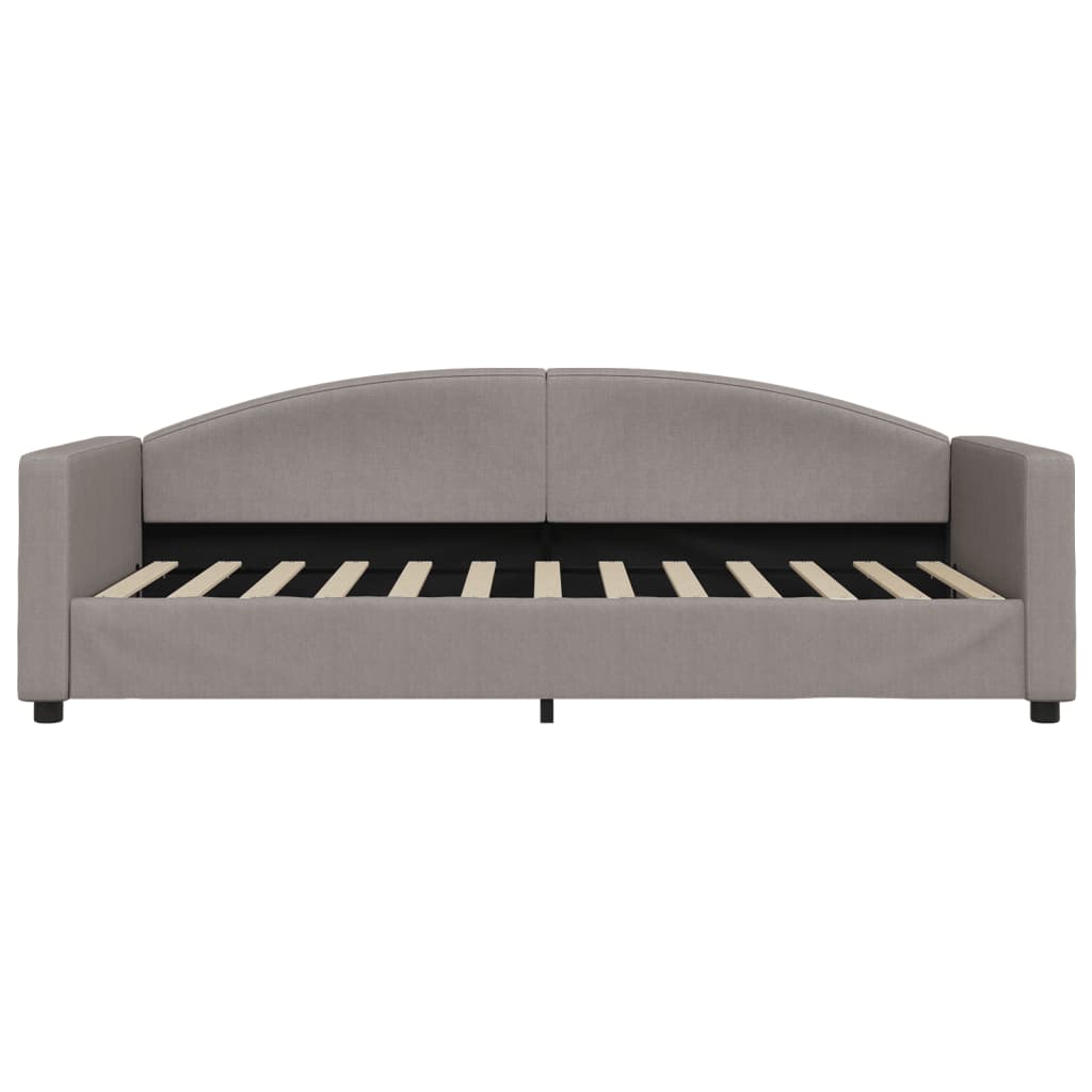 Slaapbank 90x200 cm stof taupe is nu te koop bij PeponiXL, paradijselijk wonen!